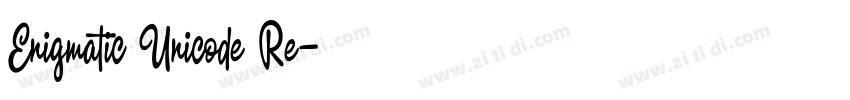 Enigmatic Unicode Re字体转换